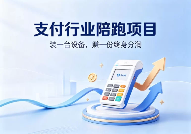 支付行业陪跑项目:装一台设备,赚一份终身分润-陪跑项目情报站