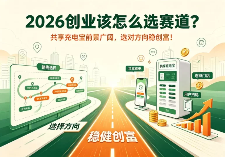 2026创业该怎么选赛道?共享充电宝前景广阔,选对方向稳创富!-陪跑项目情报站