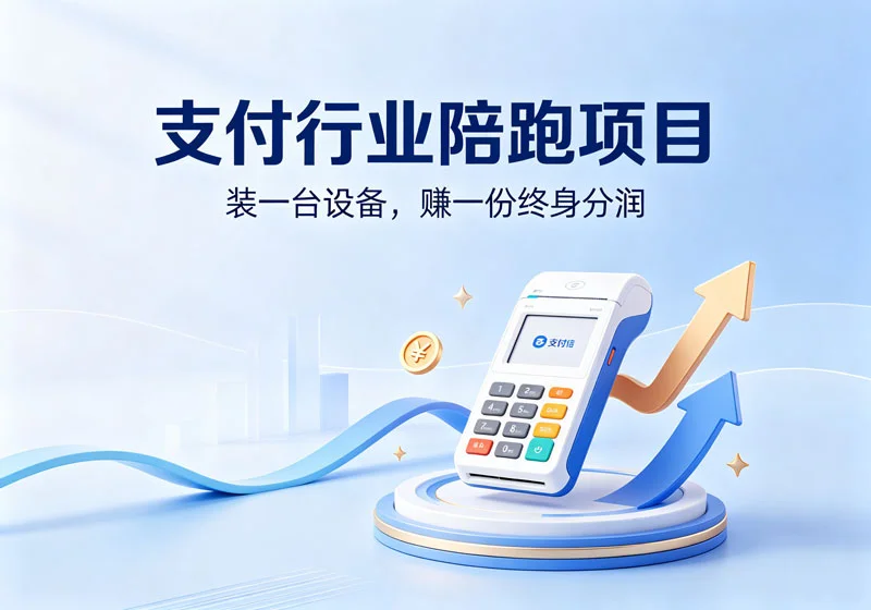 支付行业陪跑项目:装一台设备,赚一份终身分润-陪跑项目情报站