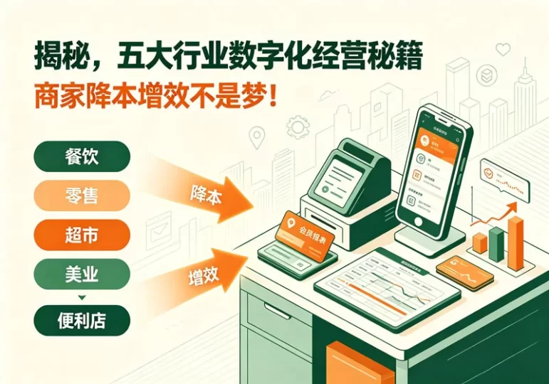 揭秘,五大行业数字化经营秘籍,商家降本增效不是梦!-陪跑项目情报站