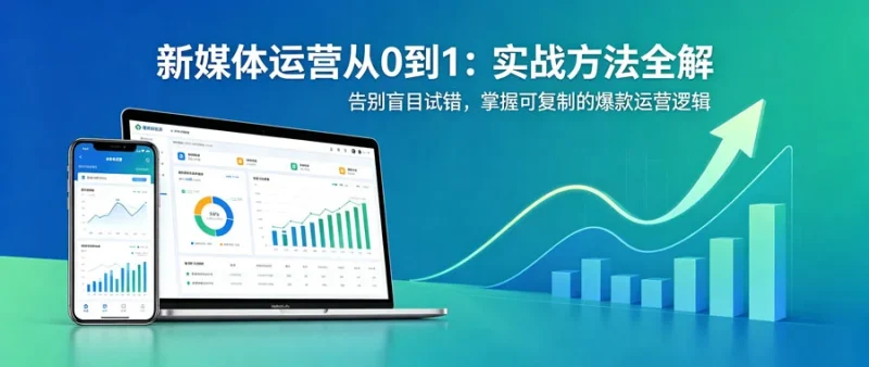新媒体运营从0到1:实战方法全解-陪跑项目情报站